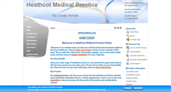 Desktop Screenshot of heathcotmedicalpractice.nhs.uk